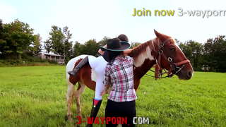 3Way Porno - Trio op de Boerderij