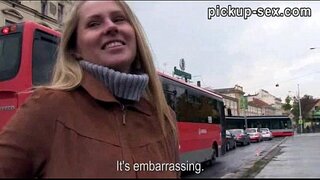 Eurobabe Zuzana schlug mit fremden für etwas Geld