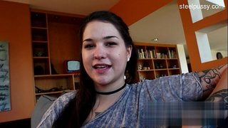 Leuke vriendin, eerste deepthroat