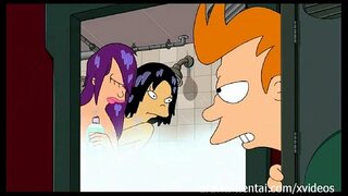 Futurama Hentai - Dutxa threesome