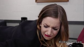 Big tits brunette boss anal Fingersatz Ihre Verkäuferin