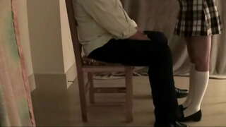 Ichki intizom hairbrush spanking