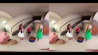 Fuck tre Hot Babes i gratis fuld jul oplevelse!